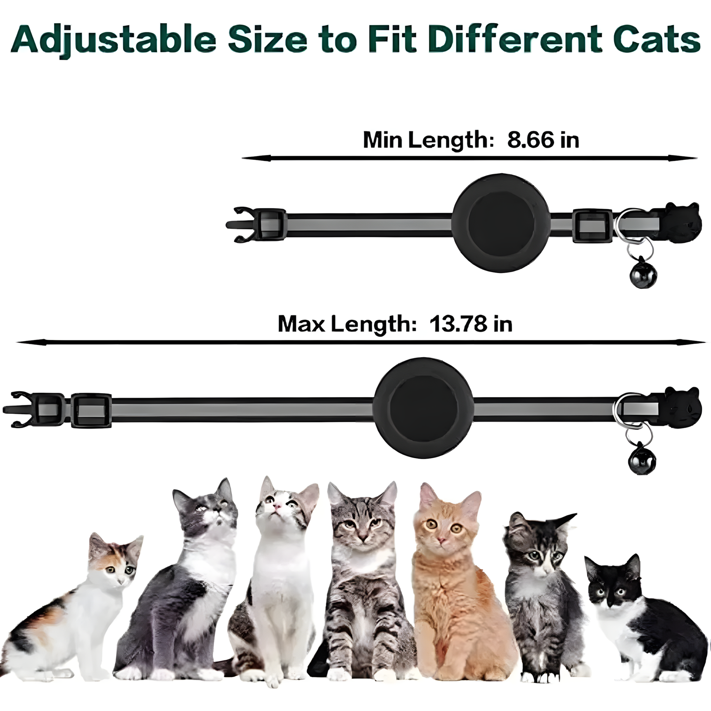 Cat Collar With Airtag Holder