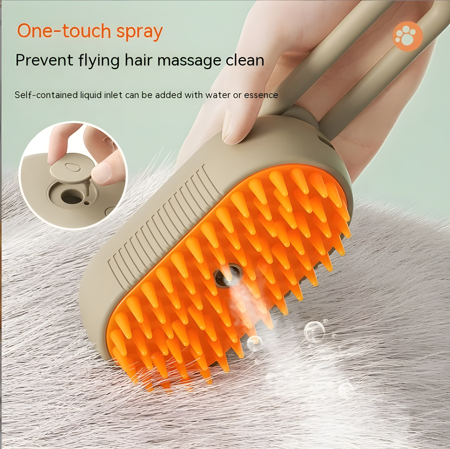 Steamy Pet Brush